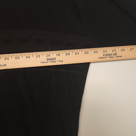 Domani Platinum Shirt Henley Vintage 90s Black Long Sleeve Cotton Rayon Mens XXL - Picture 10 of 13